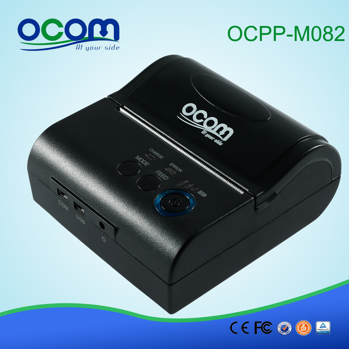 80mm Mini Android i iOS Odbiór Portable Bluetooth Printer (OCPP-M082)