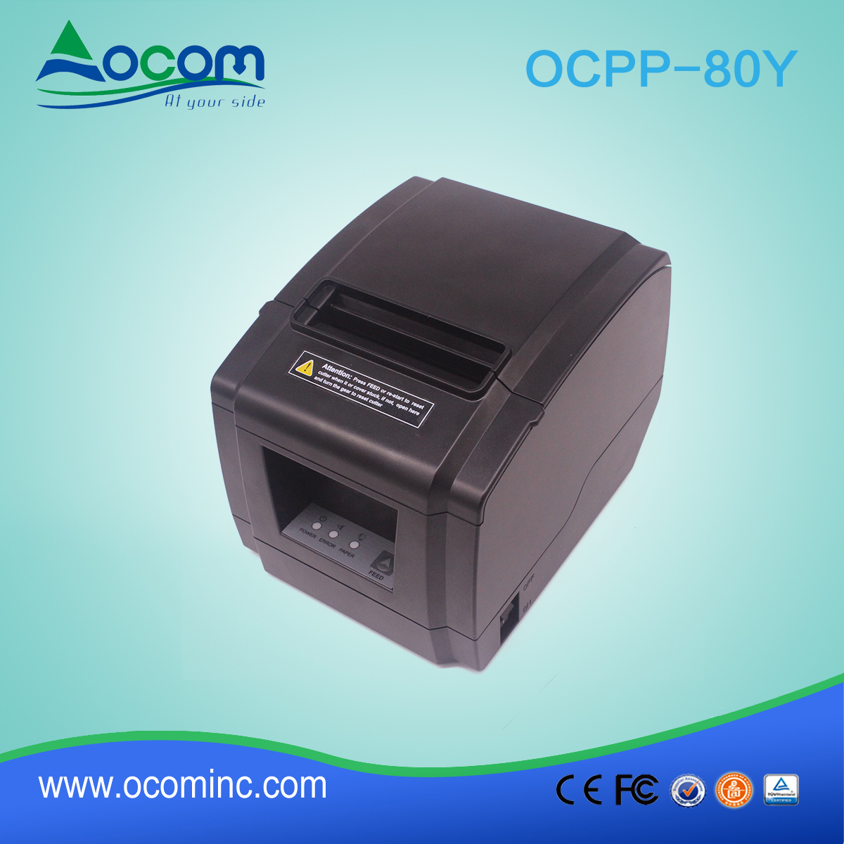 Impressora térmica de recebimento POS de 80 mm com cortador automático