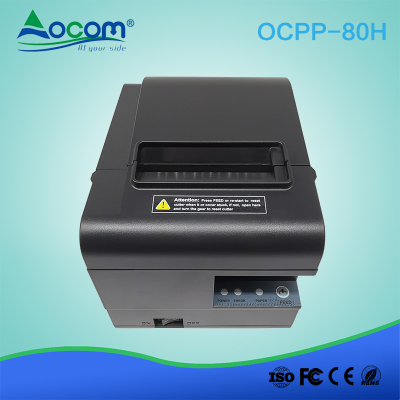 80mm Receipt Paper Barcode Thermal Printer with USB+LAN+Serial port