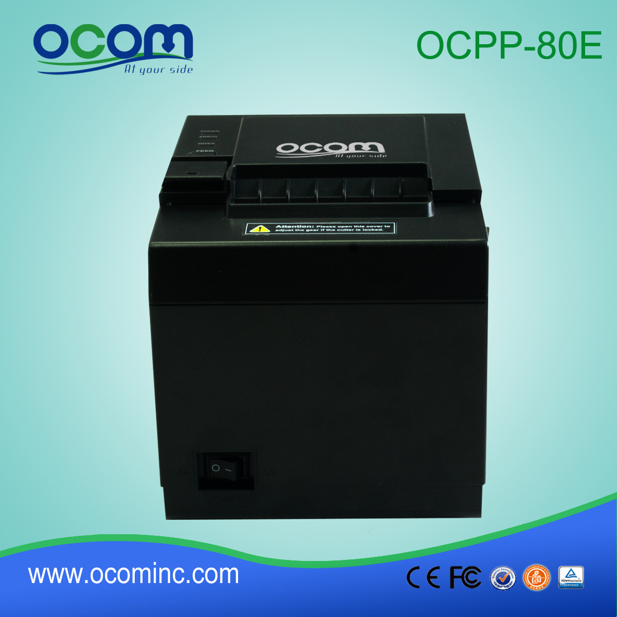 80mm Win8 Thermische Printer RS232, USB, Lan 3 Interfaces Together (OCPP-80E)