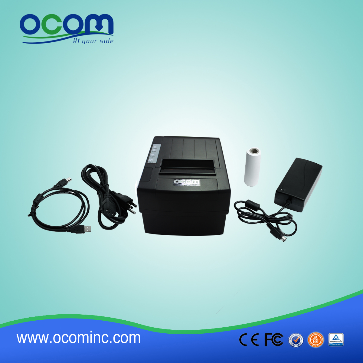 3 Interface 80 milímetros cortador automático impressora de recibos térmica