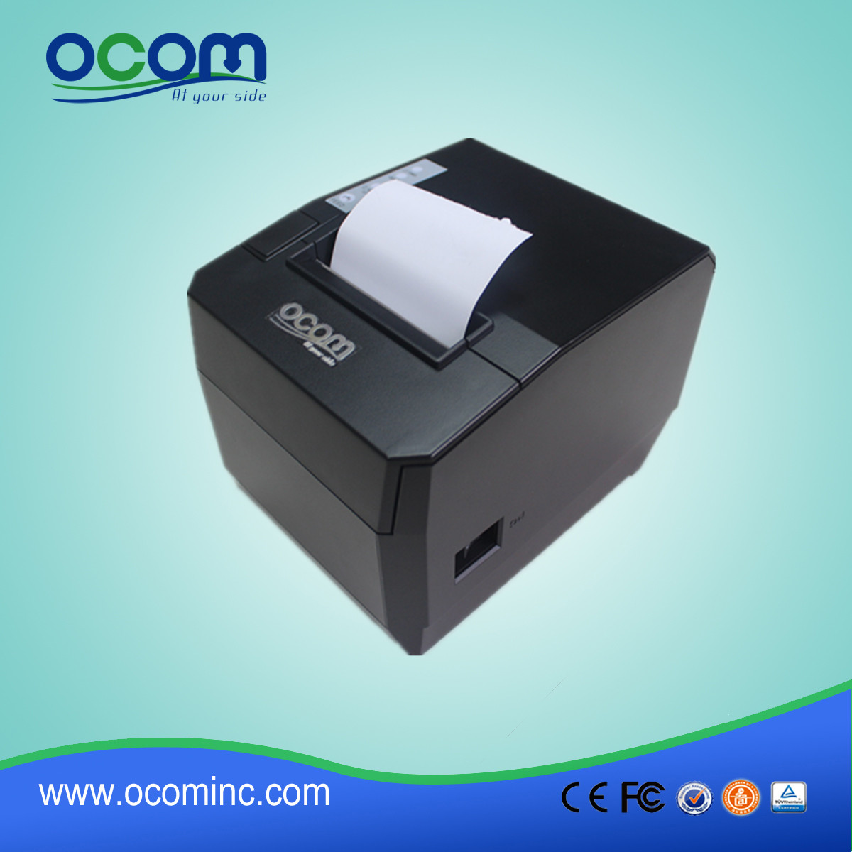 80毫米厨房pos热敏打印机,可配声光提醒器 OCPP-88A