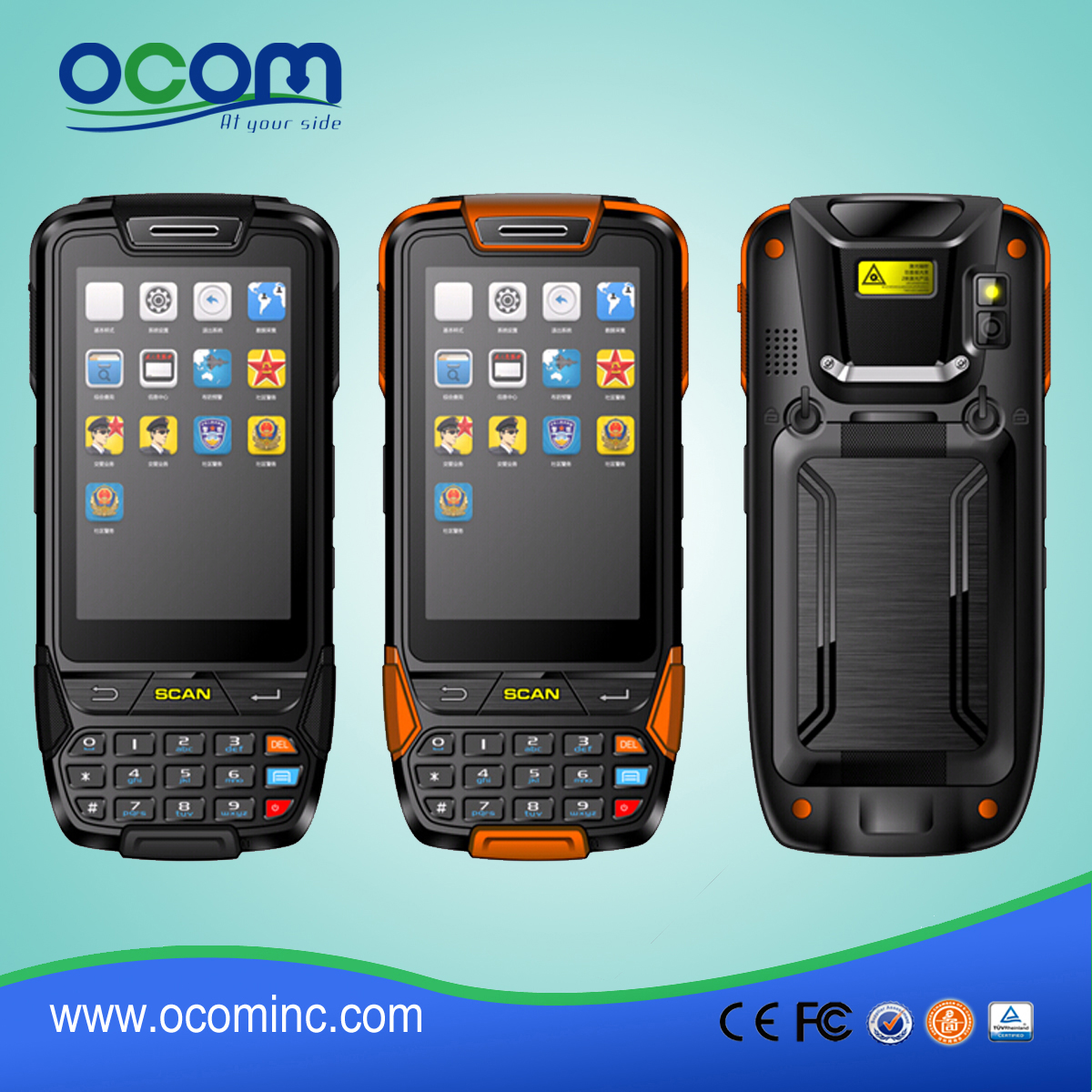 Android Data Collection PDA Made in China, Multi-functies voor Option OCBS-D8000