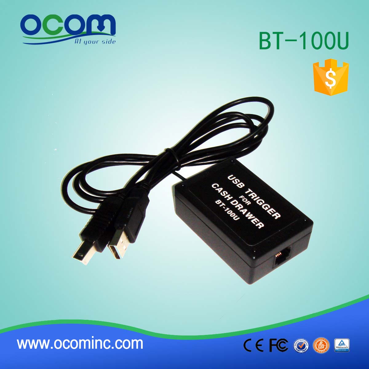 BT-100U Pos现金抽屉USB触发器