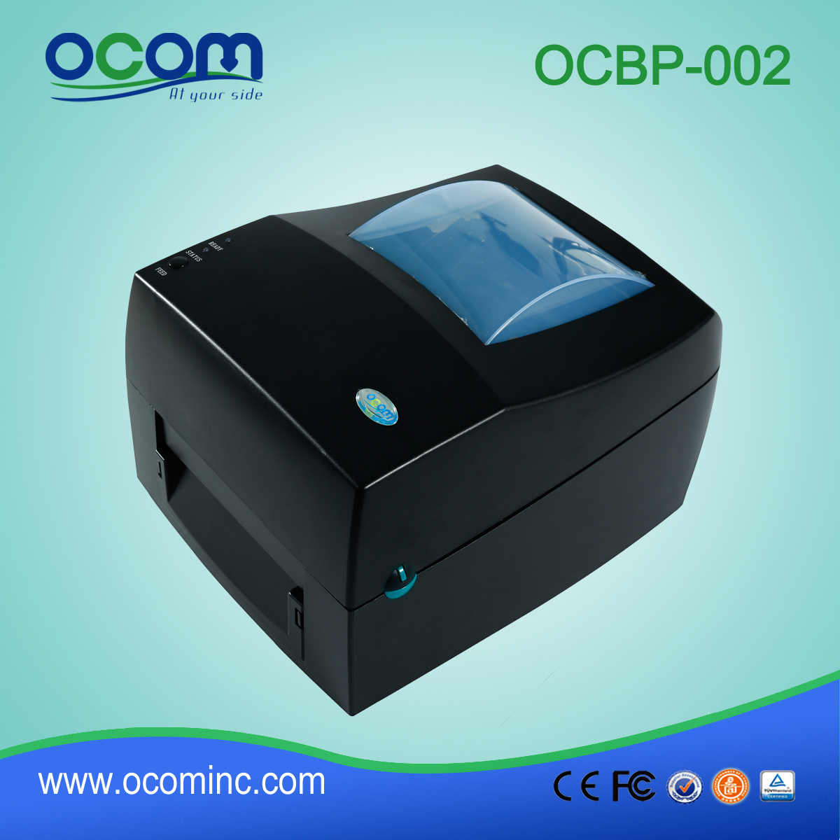 Mejor transferencia térmica Precio Barcode Label Printer y térmica directa OCBP-002