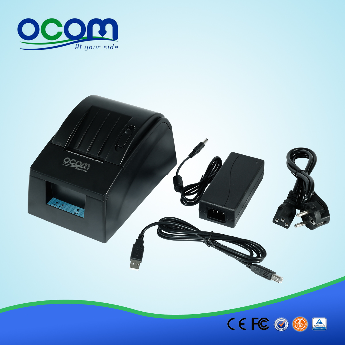 Best price 58mm receipt thermal printer with USB RS232 Parallel LAN optional ports