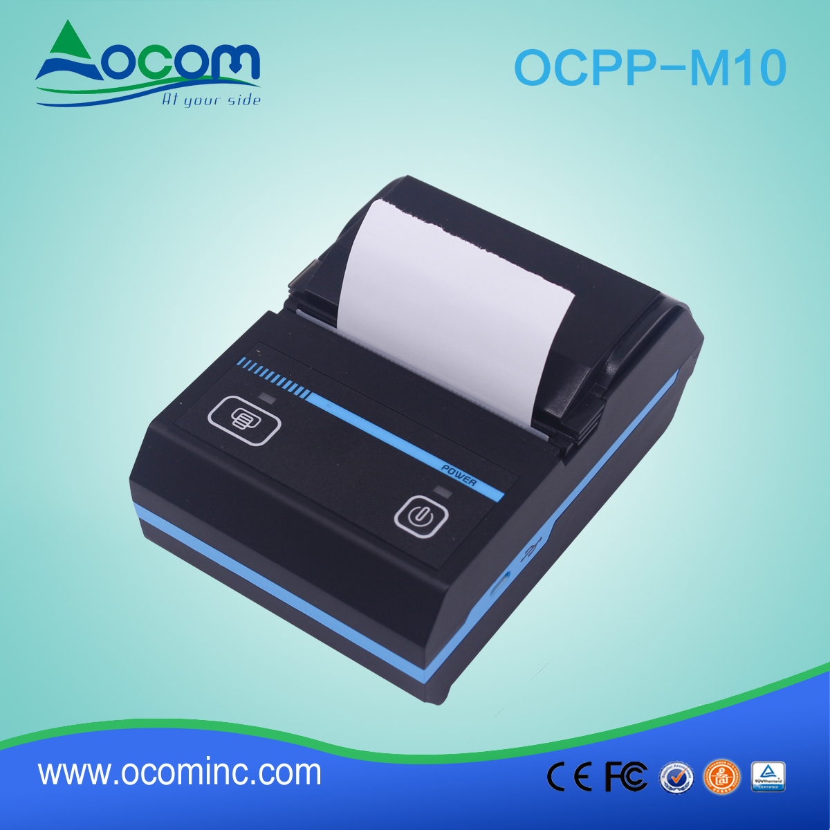 mini máquina de impresión de facturas móvil bluetooth de 58 mm de mano