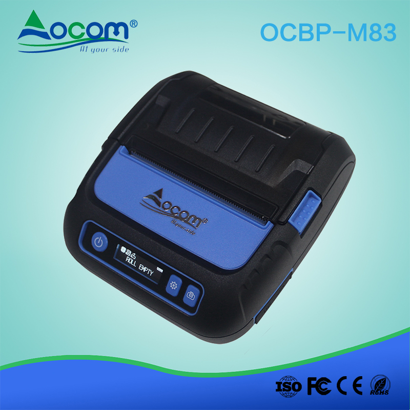 Mini impresora de etiquetas de código de barras térmica directa barata de Bluetooth con software