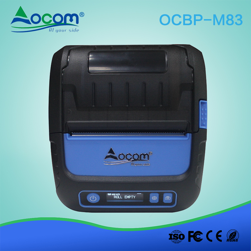 80mm Bluetooth Printer Thermal Android iOS Label Printer with Rechargeable Battery