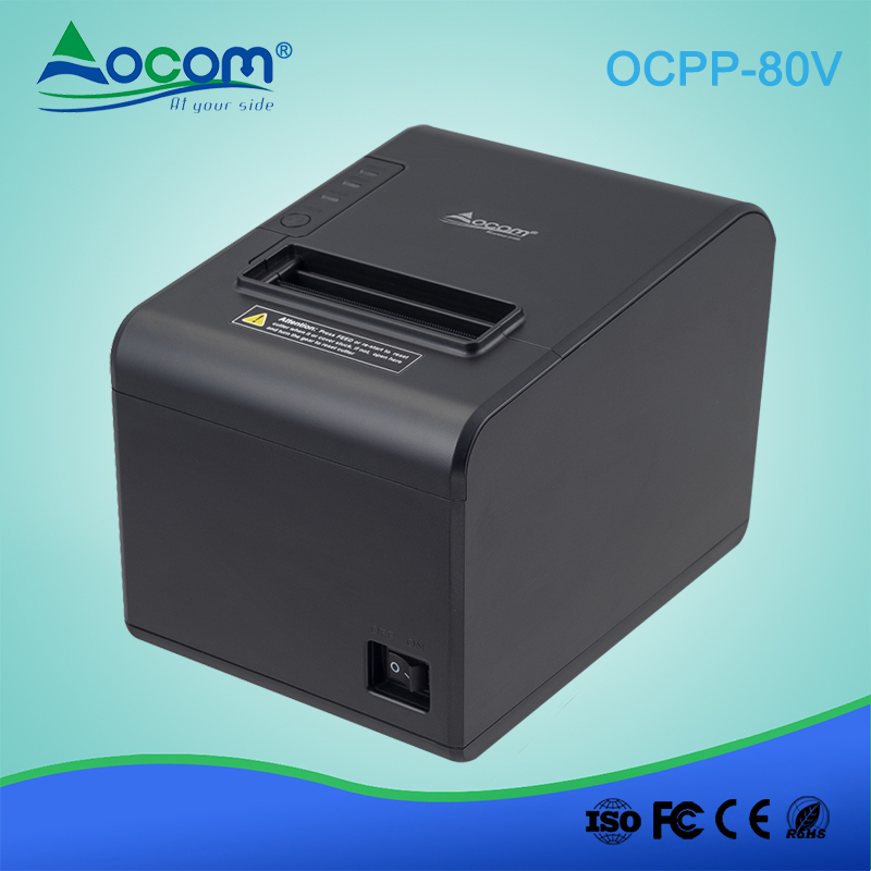 OCPP-80V 安卓餐馆收银小票打印机自动切刀80毫米热敏票据打印机