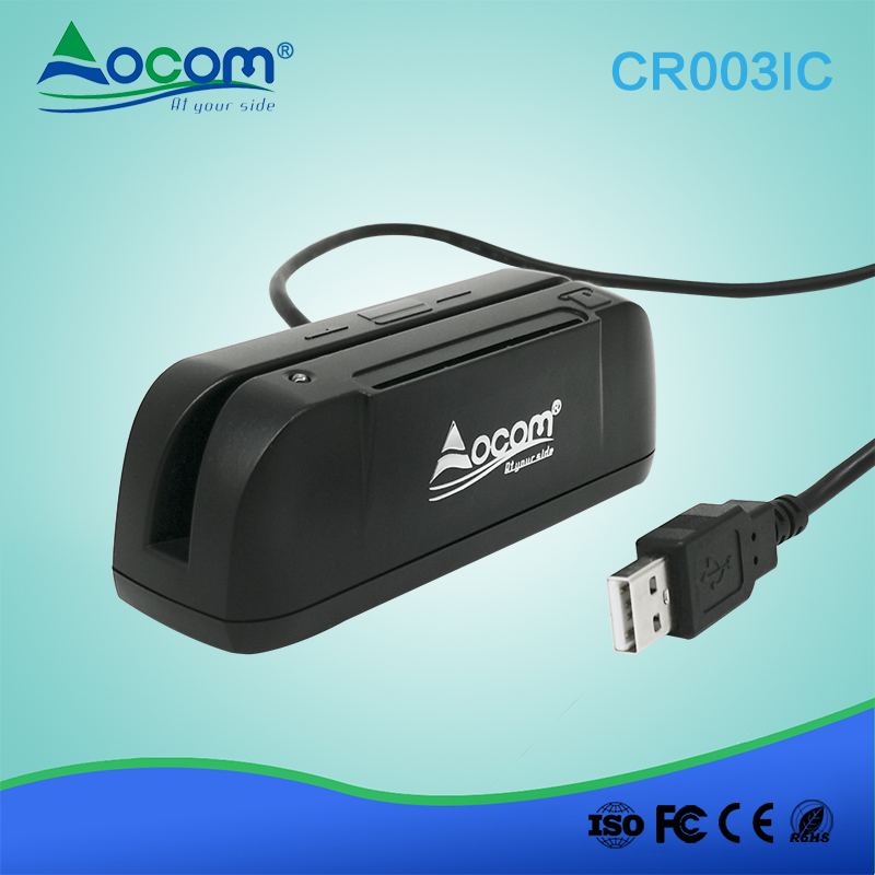 CR003IC 2in1 USB 3 tracks Multi MSR IC Chip combined Card Reader writer