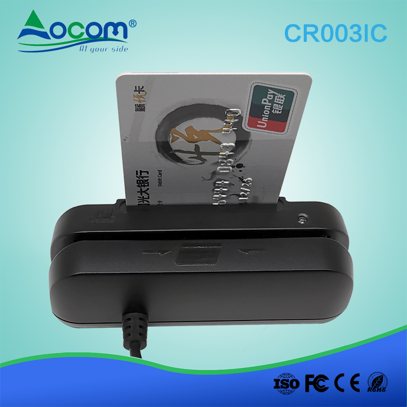 Lector de tarjetas magnéticas inteligentes mini CR003IC con lector de tarjetas ic