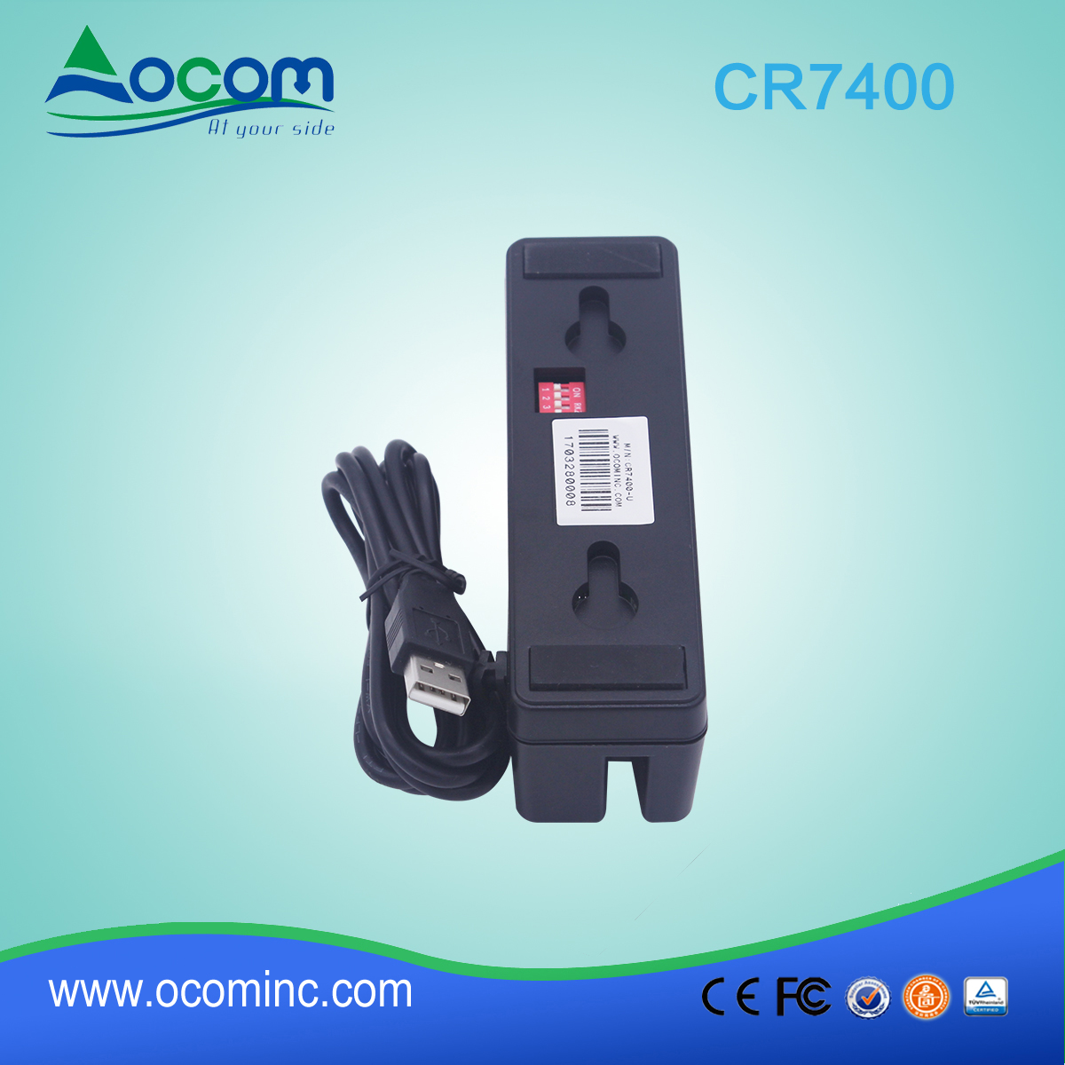 CR7400 Triple-Track Magnetstreifenleser