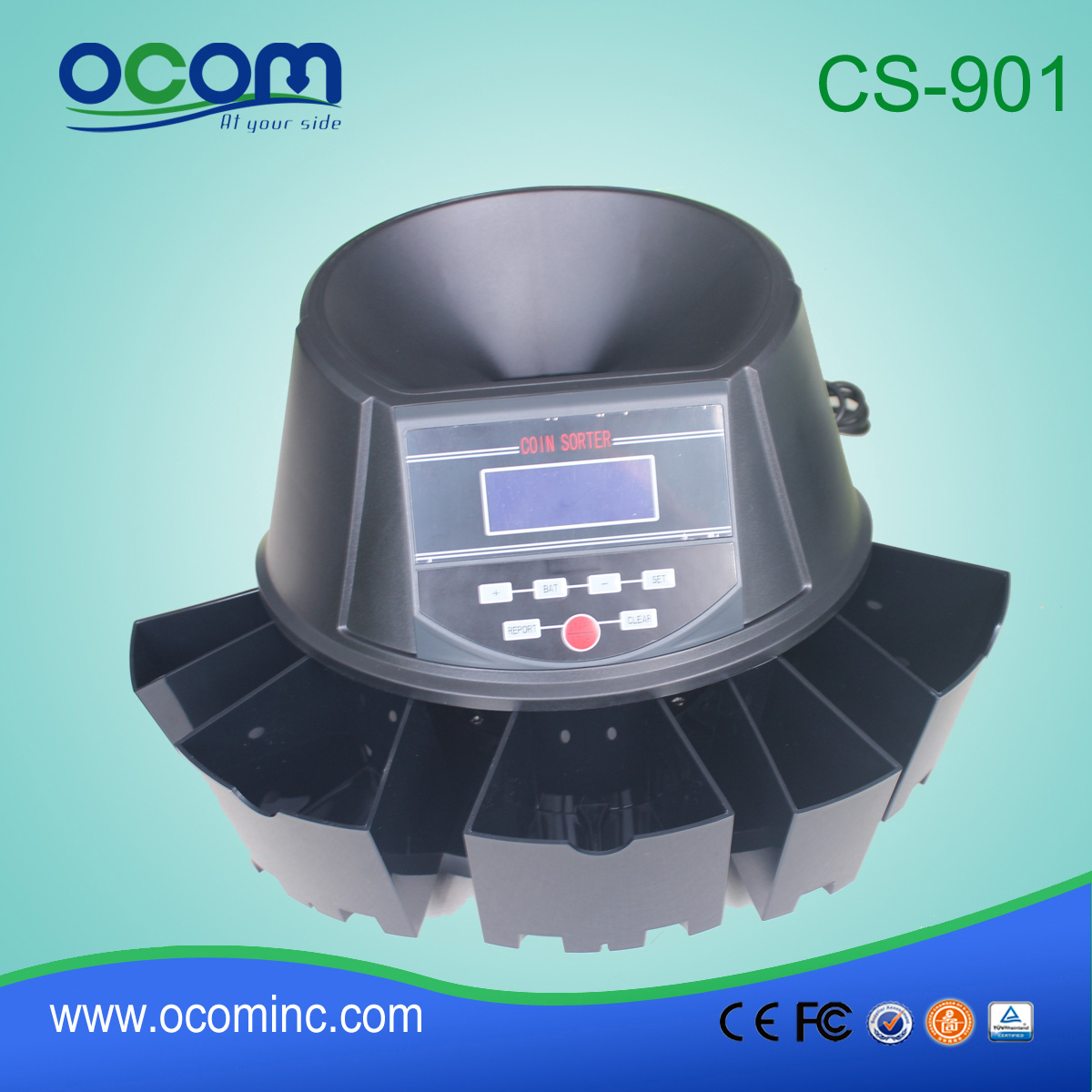 CS901 Automatic Fast Sort Mix Coins Counter Coin Sorter