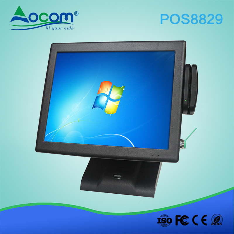 Goedkoop J1800CPU Windows-systeem 15-inch alles in één Touch Pos-systeem