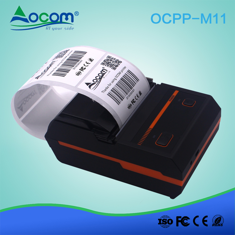 Cheap wireless portable 58mm mini mobile bluetooth barcode thermal printer