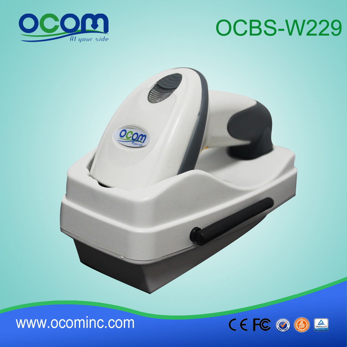 Bezprzewodowy skaner Chiny Fabryka kodów 2D(OCBS-W229)