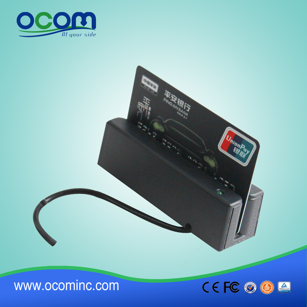 China USB 123 Track preço do leitor de cartão magnético CR1300