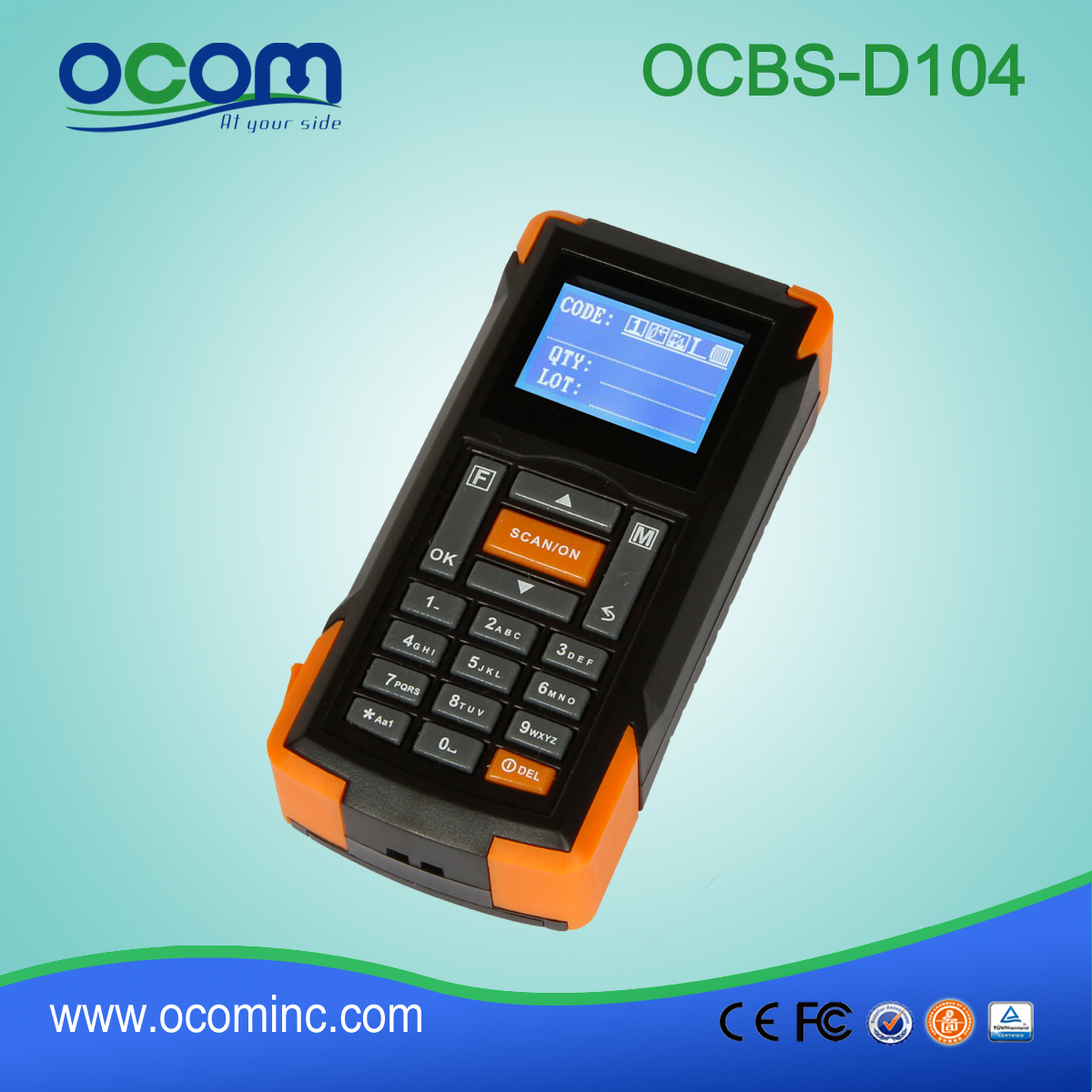 China del USB mini portátil de inventario Terminal-OCBS-D104
