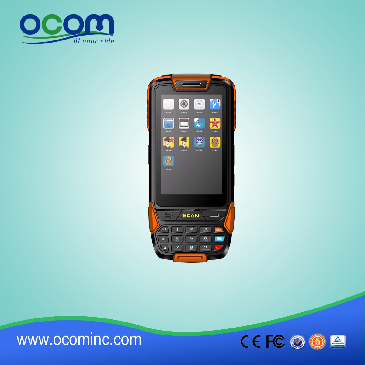 hot Touchscreen Handheld-PDA Barcode-Scanner, Kurier pda android