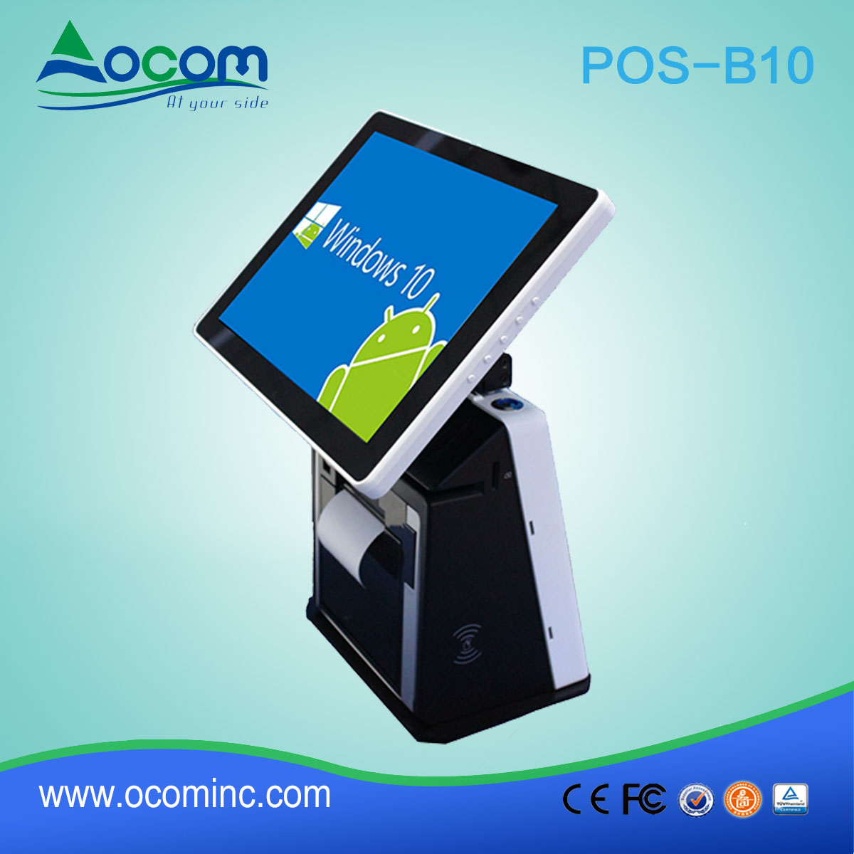 Desktop 10 pollici tutto in one Touch schermo PC supporto Windows e Android System