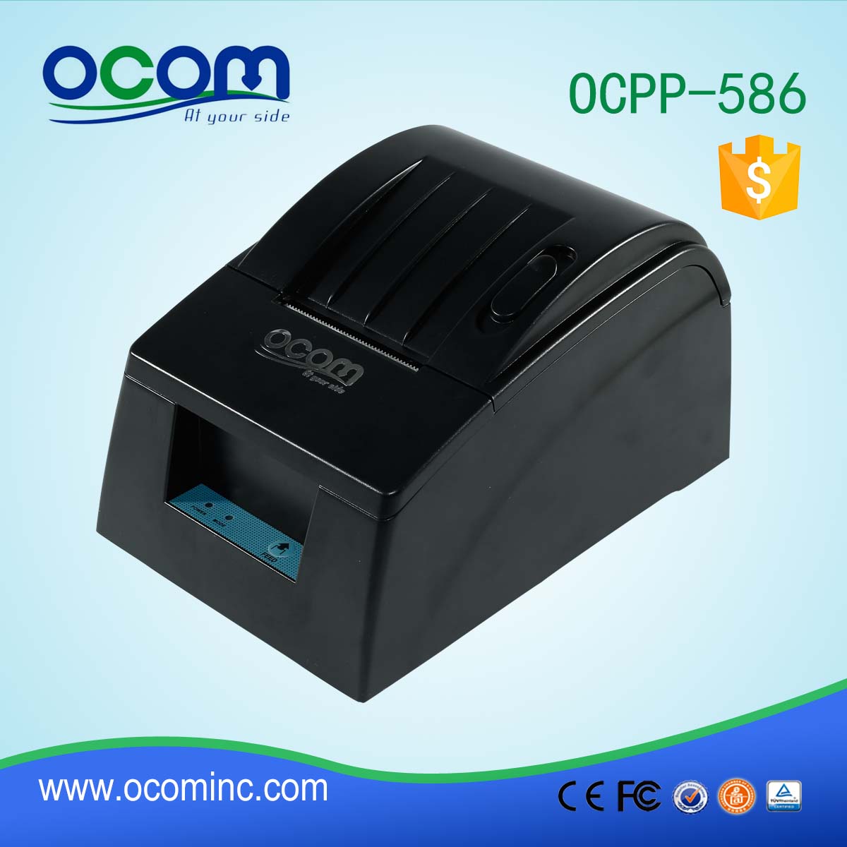 Desktop 58mm thermal pos receipt printer OCPP-586