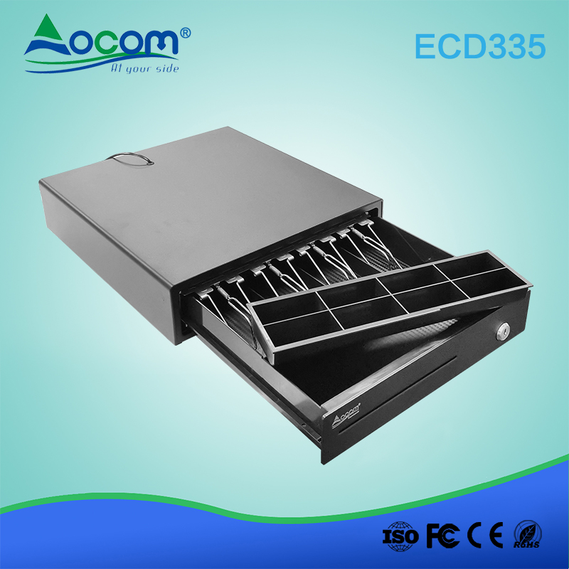 ECD-335 Pas cher noir et blanc mini caisse enregistreuse électronique POS tiroir caisse 330