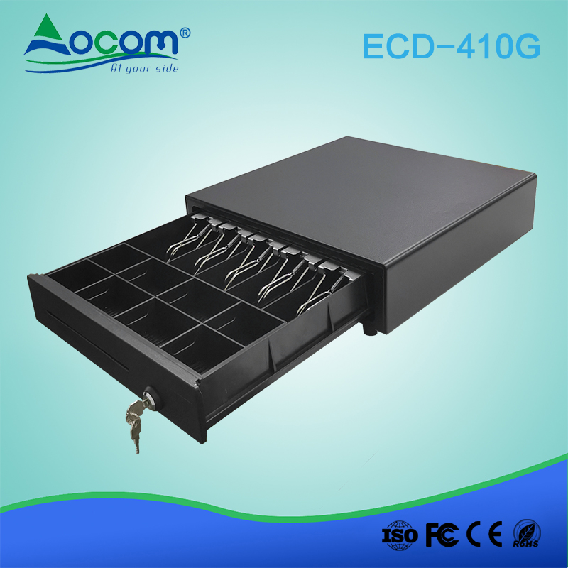 ECD-410G China rj11 12v 24v 410mm Safe metal cash drawer