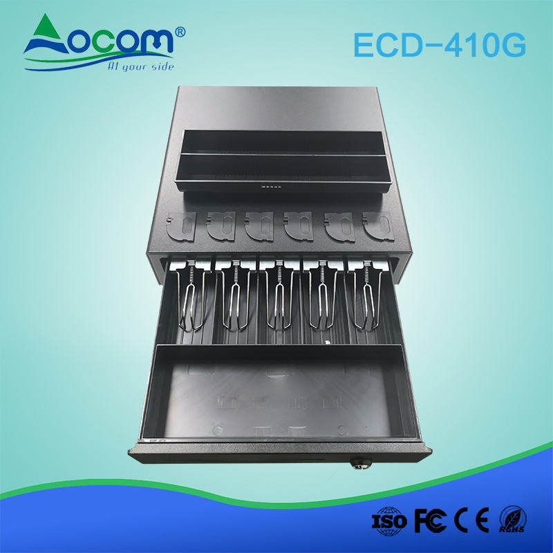 ECD-410G China rj11 12v 24v 410mm Safe metal cash drawer