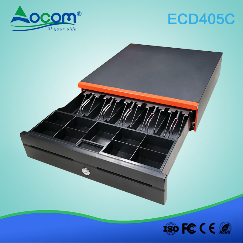 ECD405C RJ11 Electronic 405mm Metal POS Register Safe Cash Drawer Box