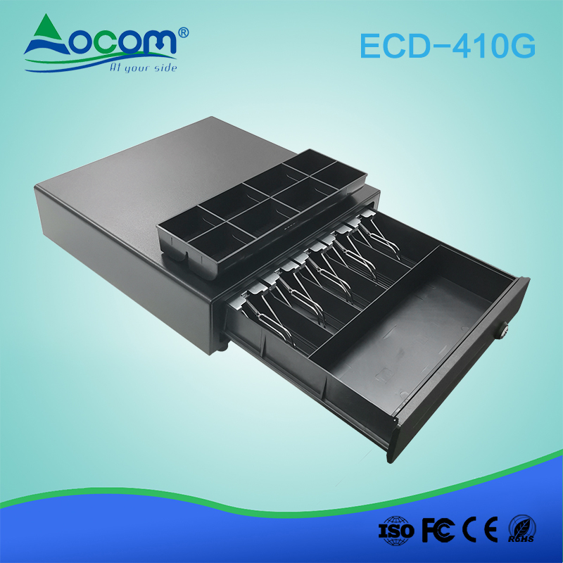 ECD410G电子自动开口金属USB RJ11 POS现金抽屉