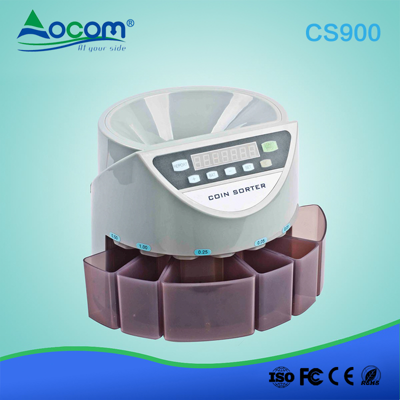 Easy Operation High Accuracy Desk Coin Sorting Counter Machine