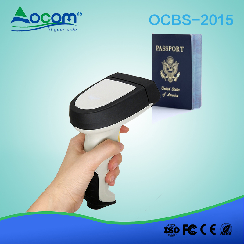 Fornecimento de fábrica 2D CMOS OCRPassport Reader Cartões de identificação portáteis PDF417 Reader