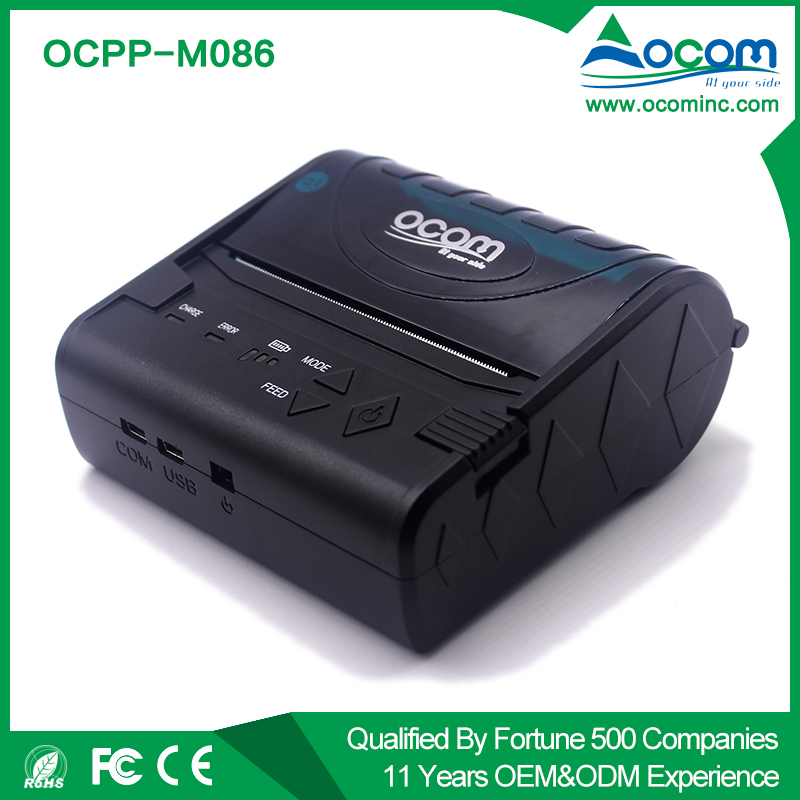 80mm small portable thermal printer Android with battery