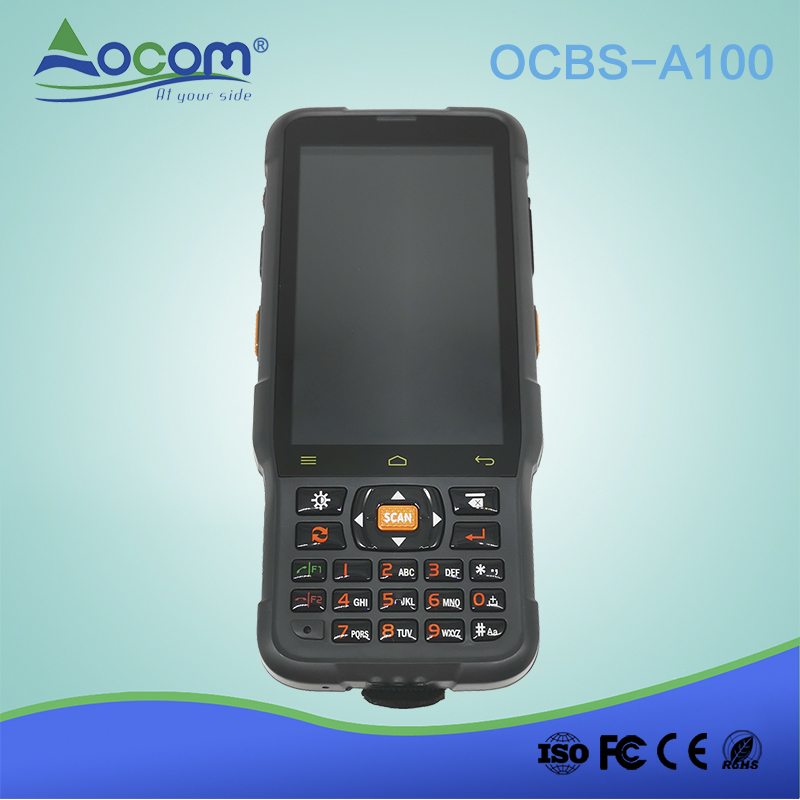 Handheld barcode scanner terminal Industrial PDA With keypad