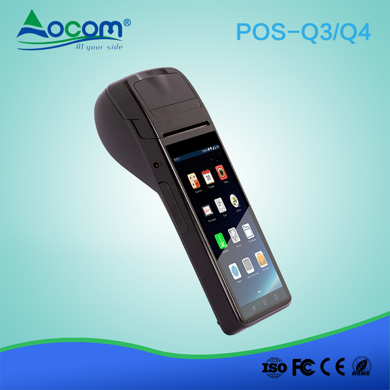 Handheld nfc android mobile payment terminal pos