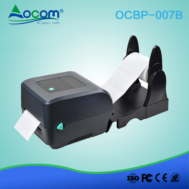 Imprimante d'étiquettes à code-barres thermique directe 4 po à double paroi noire de haute qualité