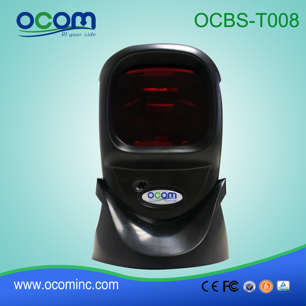 Escáner de código de barras omnidireccional de escritorio de alta velocidad de escaneo (OCBS -T008)