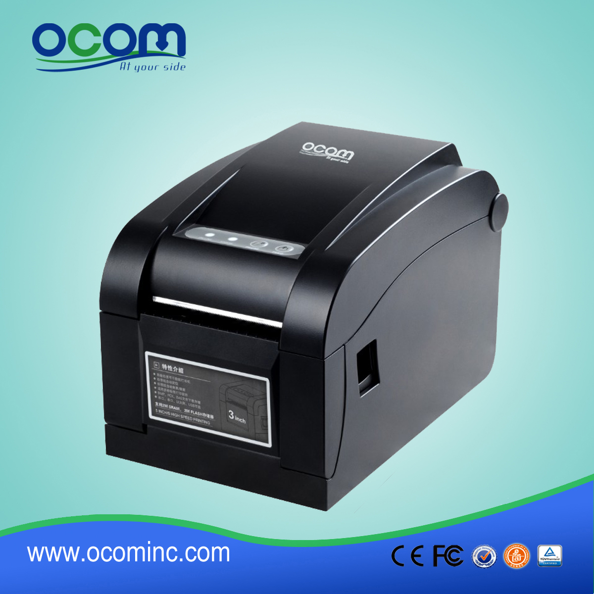 Venta caliente térmica de etiquetas de código de barras Impresora Directa OCBP-005