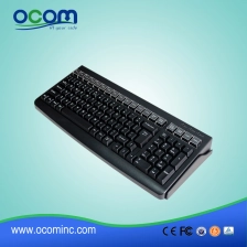 China KB101 pos programable keyboard 101 keys keyboard with card reader manufacturer