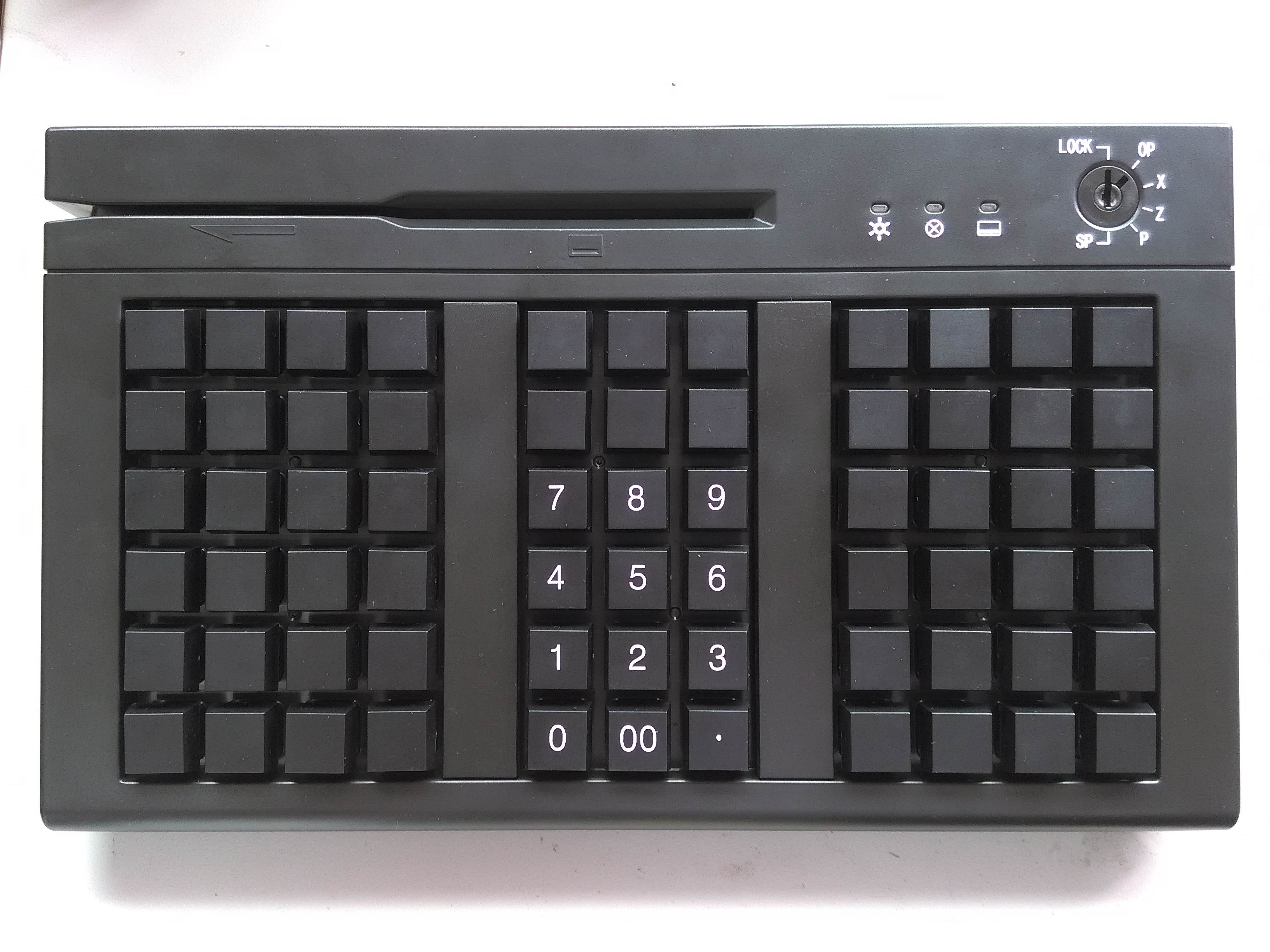 KB60 USB PS2 numeric programmable POS keyboard with msr reader