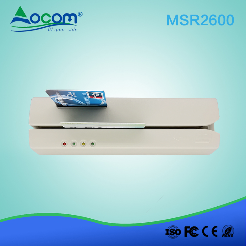 MSR2600 Λογισμικό Δωρεάν Μαγνητική Stripe Card Chip Chip Reader Writer MSR