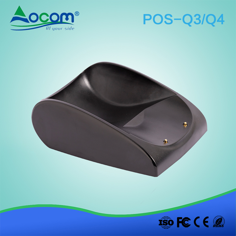 Mobile Payment Portable Barcode Scanner Android POS Terminal With Cradle