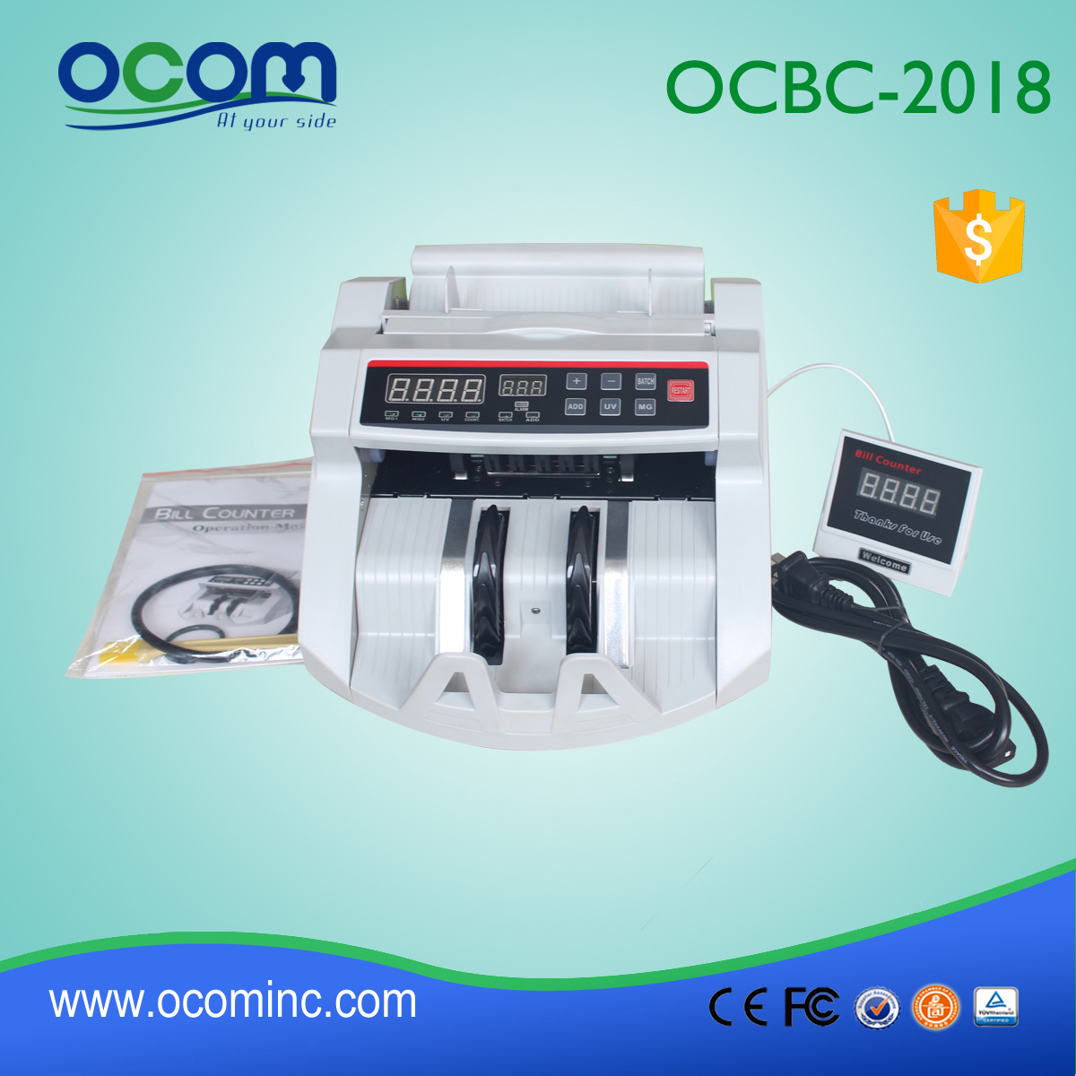 Macchina per il conteggio delle fatture in contanti in contanti OCBC-2108