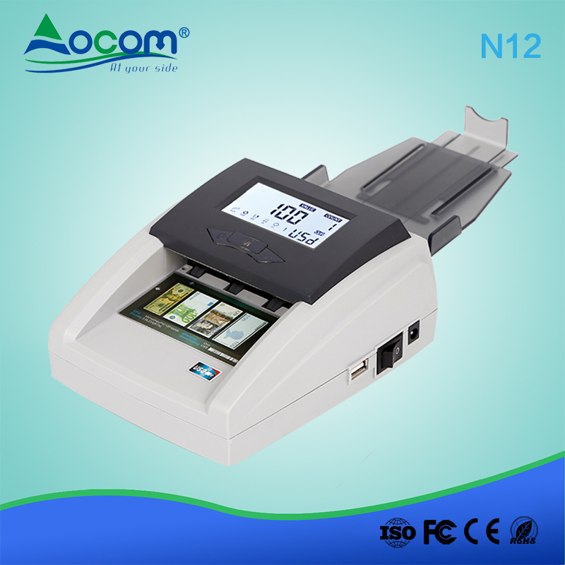 N12 Zakformaat LCD-geld Valsgelddetectieteller