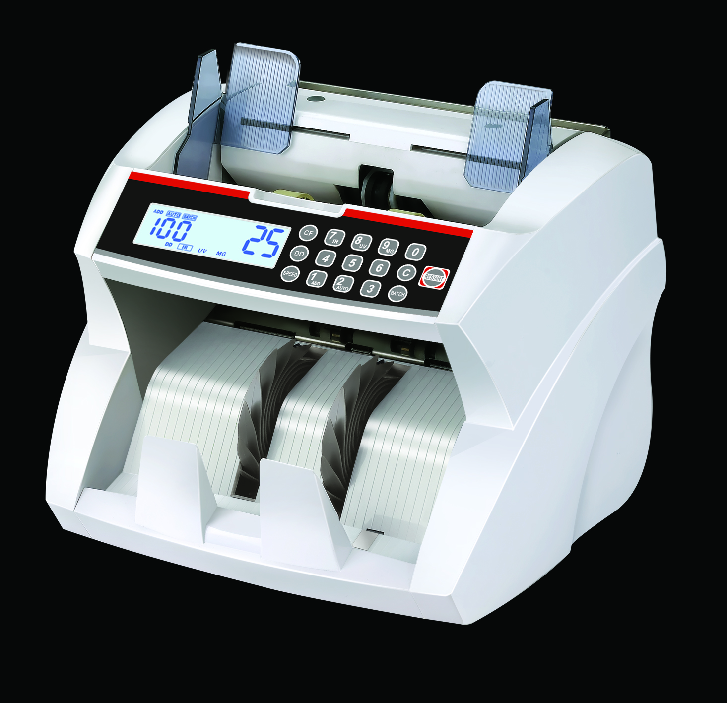 Nuevos Productos OCBC-3200 Carga frontal Bill Count Machine con pantalla LED