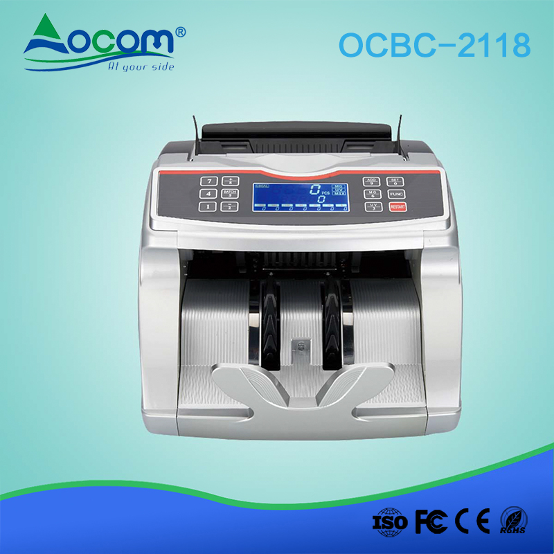 OCBC-2118 Nieuwe technologie Geldrekening Bankbiljettenteller met groot LCD-scherm