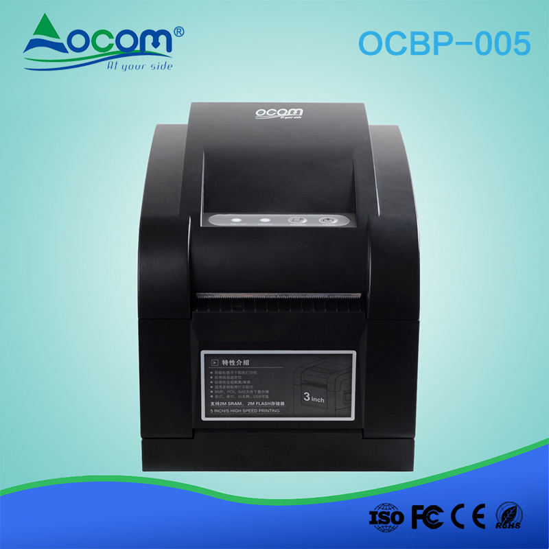 OCBP -005 Impresora de etiquetas de código de barras térmico directo de 3 pulgadas