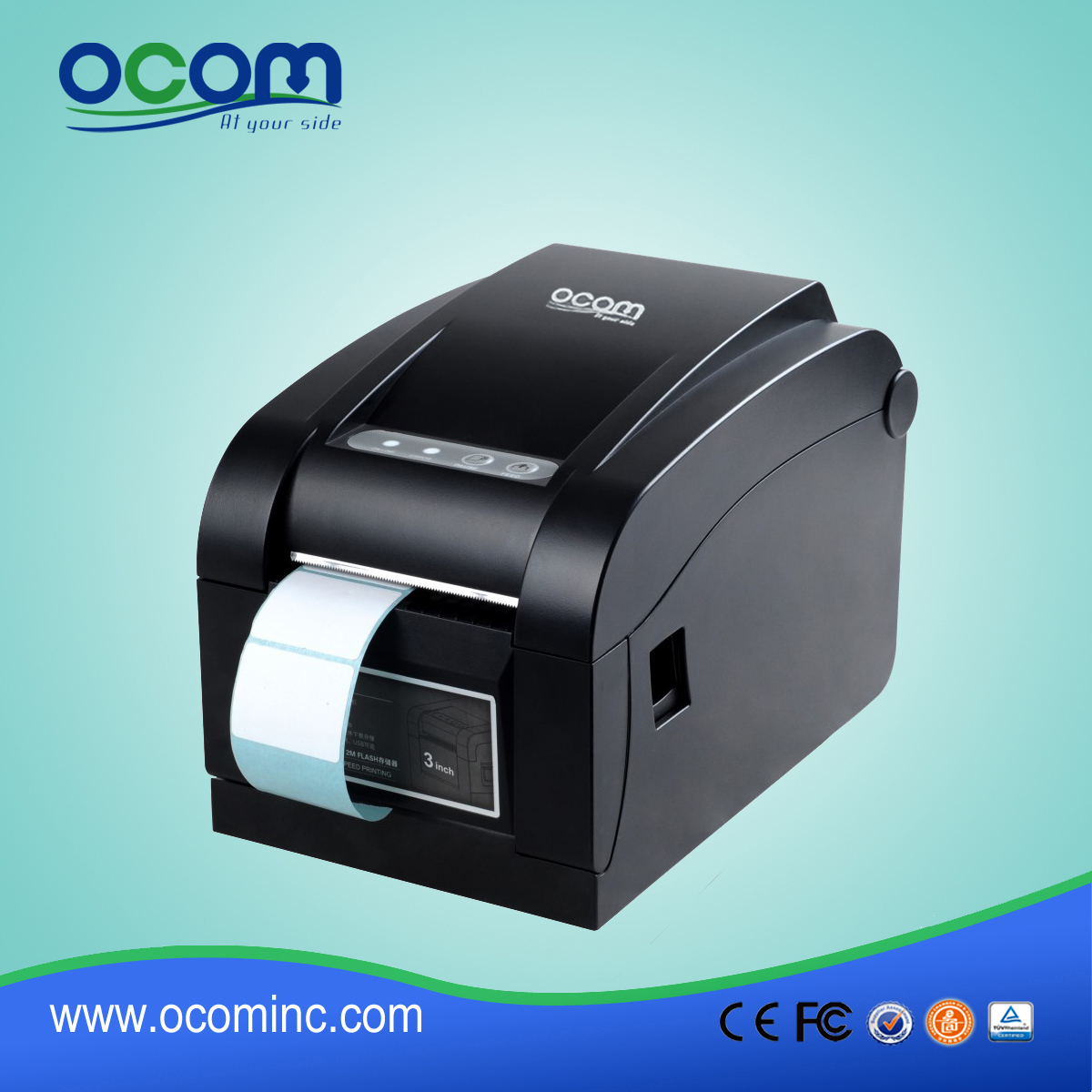 OCBP-005 Impressora térmica de etiqueta térmica de código de barras térmica de 3 polegadas