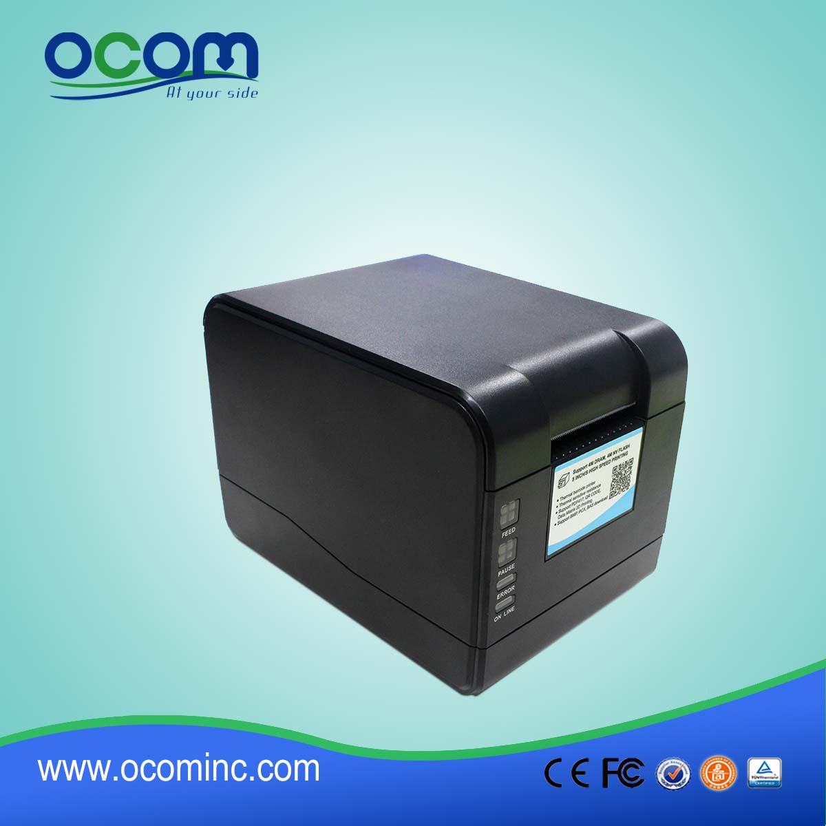 2 Inch Desktop Direct Thermal Barcode Label Printer with USB Interface